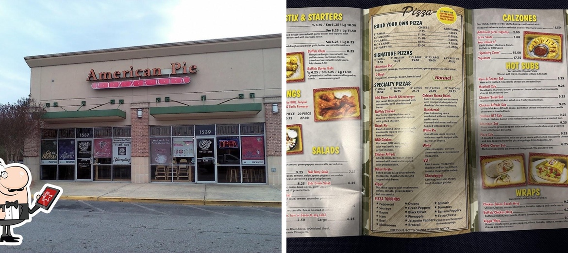 American Pie Pizzeria Griffin Menu